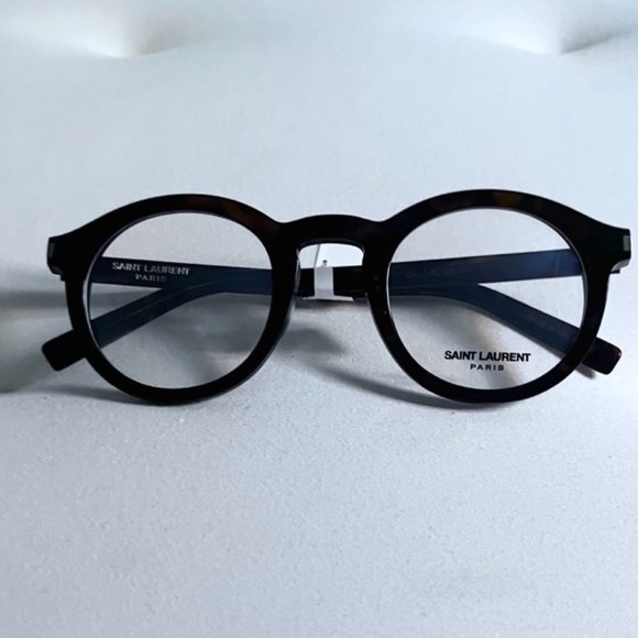 Saint Laurent SL140 Slim Round Frame Eyeglasses - Picture 1 of 10